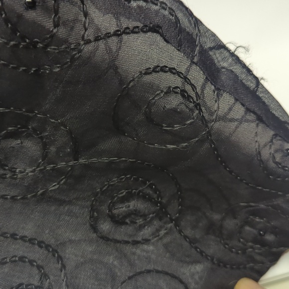 JM Collection Sheer Jacket Size Large Button Up Embroidery and Beads - Picture 10 of 10